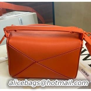 Good Product Loewe mini Puzzle Bag Original Leather 6223 orange