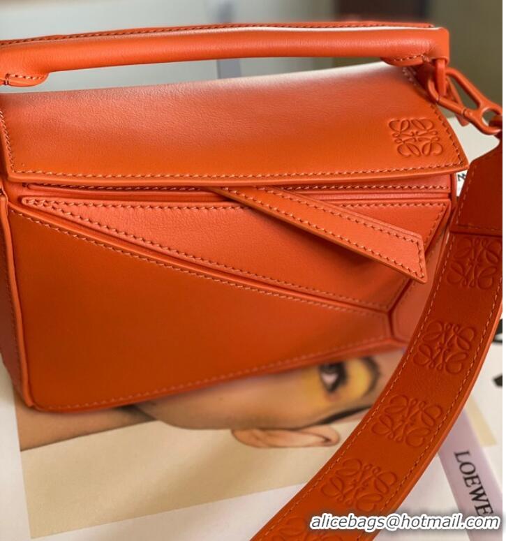 Good Product Loewe mini Puzzle Bag Original Leather 6223 orange