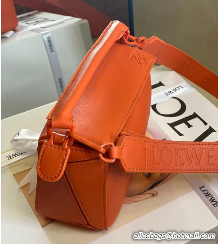 Good Product Loewe mini Puzzle Bag Original Leather 6223 orange