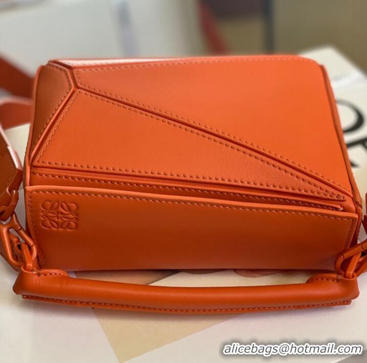 Good Product Loewe mini Puzzle Bag Original Leather 6223 orange