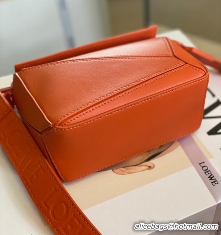 Good Product Loewe mini Puzzle Bag Original Leather 6223 orange