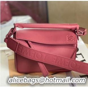 Pretty Style Loewe mini Puzzle Bag Original Leather 6223 pink