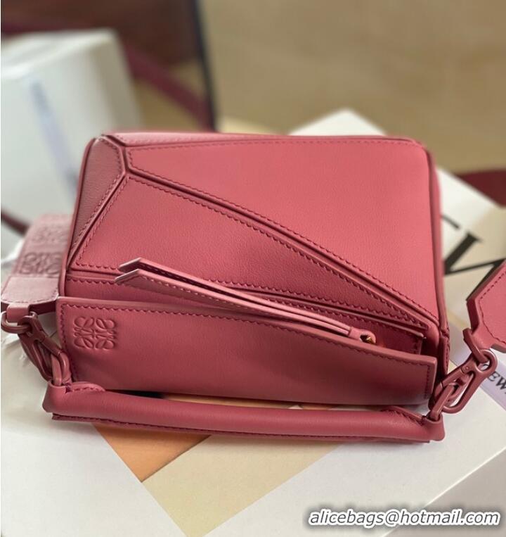 Pretty Style Loewe mini Puzzle Bag Original Leather 6223 pink