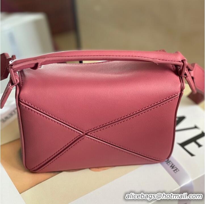 Pretty Style Loewe mini Puzzle Bag Original Leather 6223 pink