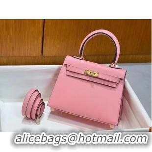 Well Crafted Hermes Kelly 20cm Shoulder Bags Epsom KL2750 pink&gold