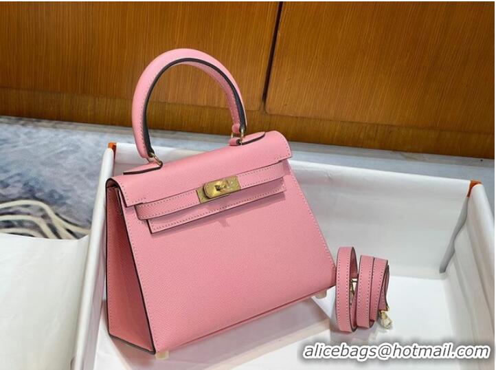 Well Crafted Hermes Kelly 20cm Shoulder Bags Epsom KL2750 pink&gold