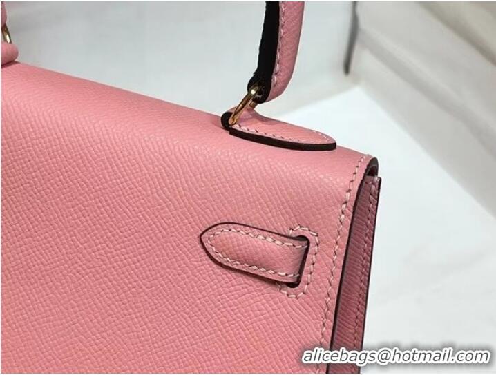 Well Crafted Hermes Kelly 20cm Shoulder Bags Epsom KL2750 pink&gold