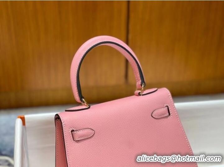 Well Crafted Hermes Kelly 20cm Shoulder Bags Epsom KL2750 pink&gold