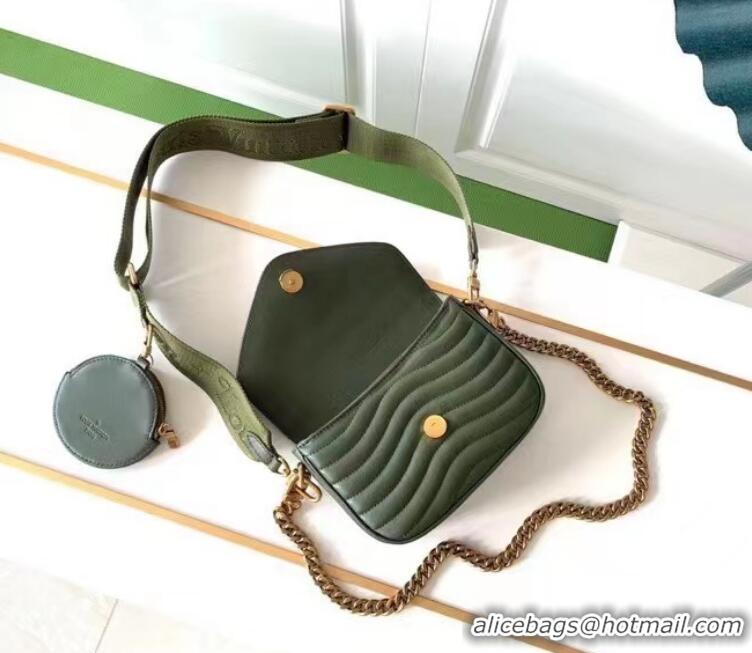 Low Price LOUIS VUITTON NEW WAVE Shoulder Bag M56466 Olive green