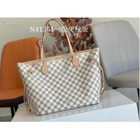 Top Quality Louis vuitton Damier Azur Canvas NEVERFULL MM N41361 Beige