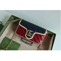 Good Quality Gucci GG Marmont matelasse mini bag 446744 wine&navy