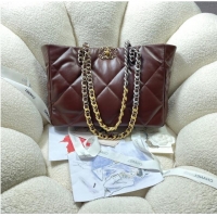 Well Crafted CHANEL 19 SHOPPING BAG 3660 Burgundy