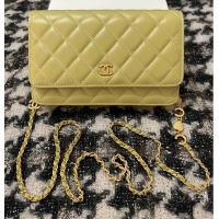 Trendy Design Chanel WALLET ON CHAIN AP3035 green