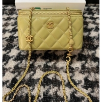 Unique Style CHANEL VANITY WITH CHAIN 68105 green