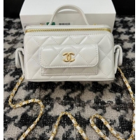 Top Grade CHANEL VANITY WITH CHAIN 68112 white