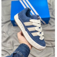 Best Product Atmost x Adidas Adimatic Low Suede Sneakers Navy Blue GZ6202