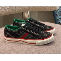 Hot Style Gucci Tennis 1977 GG Sneakers Black 0802058