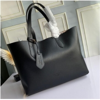 Top Quality BurBerry Leather Shoulder Bag 6351 black