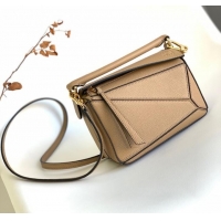 Buy Classic Loewe mini Puzzle Bag Original Leather 6124 Apricot