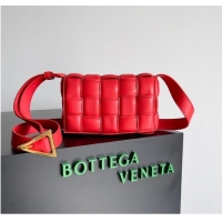 Luxury Classic Bottega Veneta Small Padded Cassette 717506 red