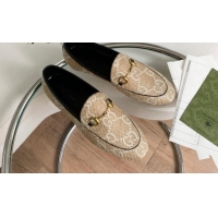 Affordable Price Gucci Raffia-Like Loafer Beige/White 2081038