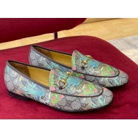 Pretty Style Gucci Jordaan Tiger GG Canvas Loafers 081326