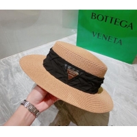 Top Quality Bottega Veneta Straw Wide Brim Hat 0310116 Brown 2022