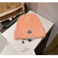 Wholesale Moncler Knit Wool & Rabbit Hair Hat M101907 Pink 2022