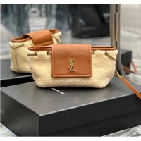 Reasonable Price SAINT LAUREN LE MAILLON BUCKET BAG IN SUEDE Y667738 brown