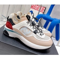 Perfect Chanel Mesh & Suede Sneakers G39488 Apricot/White