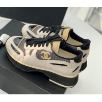 Good Quality Chanel Vintage Sneakers 4cm Light Gray 082448