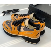 Best Grade Chanel Vintage Sneakers 4cm Orange 082449