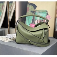 Reasonable Price Loewe Puzzle Bag Leather 1609 blackish green