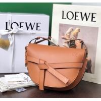 Good Product Loewe small Crossbody Bags Original Leather 8087 caramel