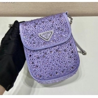 Grade Promotional Prada Prada crystal mini-bag 1BH185 purple