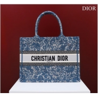 Famous Brand MEDIUM DIOR BOOK TOTE Embroidery M1296ZRU-2