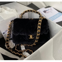 Affordable Price CHANEL SMALL FLAP BAG & Gold-Tone Metal AS3499 black