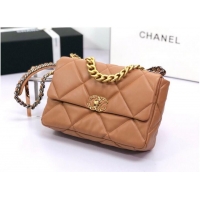 Buy Inexpensive CHANEL 19 HANDBAG AS1160 AS1161 Caramel