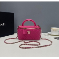 Reasonable Price Chanel mini Shoulder Bag Lambskin & Gold-Tone Metal 81208 rose