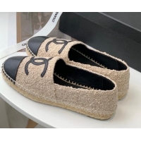 Purchase Chanel Tweed Espadrilles G29762 Camel