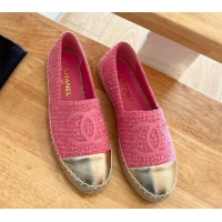 Grade Quality Chanel Shearling Espadrilles Pink 090821