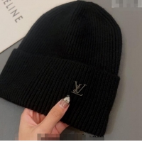 Famous Brand Louis Vuitton LV Ahead Knit Hat LV0928 Black 2022