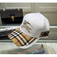 Hot Sell Cheap Burberry Baseball Hat 1109 White 2022