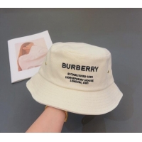 Shop Best Burberry Men's Horseferry Cotton Bucket Hat 1109 White 2022