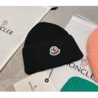 Shop New Style Moncler Knit Hat 1109 Black 2022