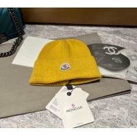 Buy Fashionable Moncler Knit Hat 110902 Yellow 2022