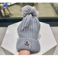 Super Quality Moncler Knit Hat 1122130 Grey 2022