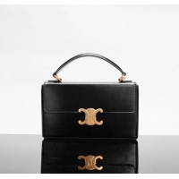 Top Quality Celine SMALL CUIR TRIOMPHE IN SMOOTH CALFSKIN 199992 BLACK