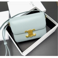 Inexpensive Celine TEEN CLASSIC BAG CALFSKIN 188423 LIGHT BLUE