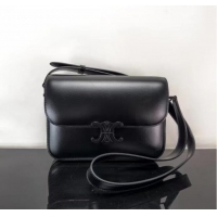 Famous Brand Celine TEEN CLASSIC BAG CALFSKIN 187366 BLACK